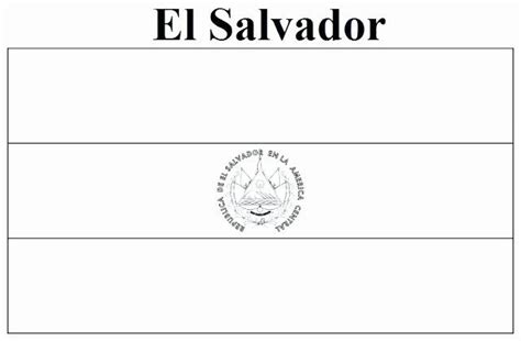 El Salvador Flag Coloring Page Beautiful Majestic Design El Salvador