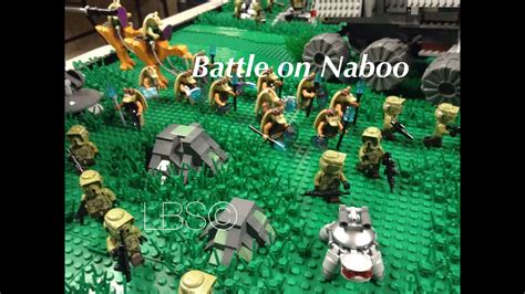 Lego Star Wars Huge Battle On Naboo Moc Youtube
