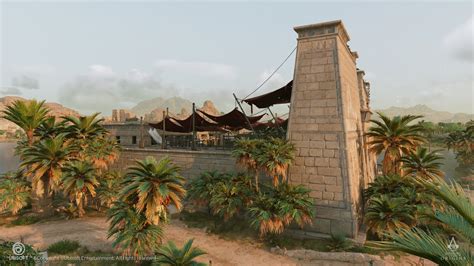 Artstation Assassin S Creed Origins Krokodilopolis Arena Cristian
