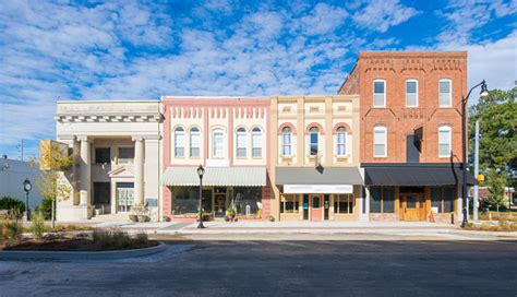 Main Street Usa Small Town Shops Stock Photo Download Image Now Istock