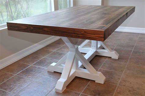 How To Build A Diy Farmhouse Dining Table Thediyplan