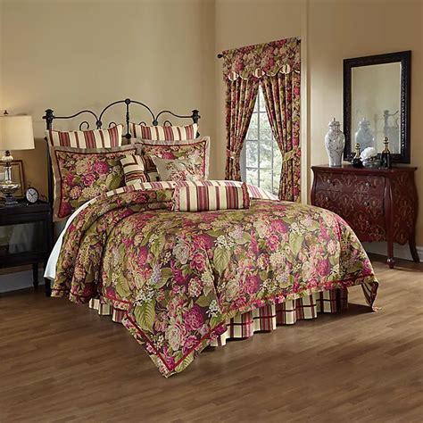 Waverly® Floral Flourish Cordial Reversible 4 Piece Comforter Set Bed