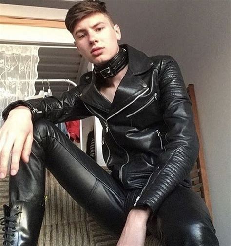Punkerskinhead — Great Looking Guy In Leather Mens Leather Pants Mens Leather Clothing