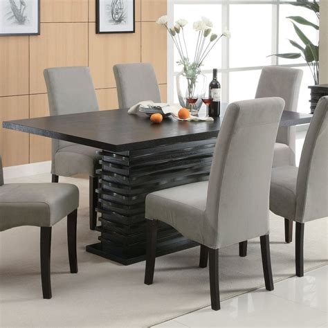 Shop Coaster Fine Furniture Stanton Black Rectangular Dining Table At