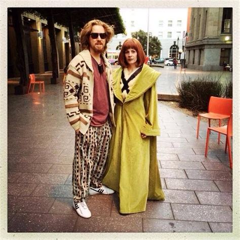 Maude In Her Green Robe And Dude In His Pendleton Sweater Big