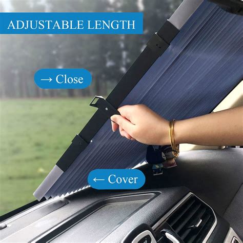 70x200cm Car Sunshade Cover Car Retractable Windshield Sun Shade Block Front Rear Window Foil