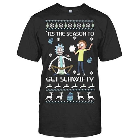 Rick And Morty Tis The Season To Get Schwifty Men Short Sleeve T