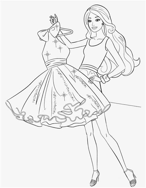 It is known as a doll, but also thanks to the many dvd movies in which she appears ! Coloring Pages: Barbie Free Printable Coloring Pages