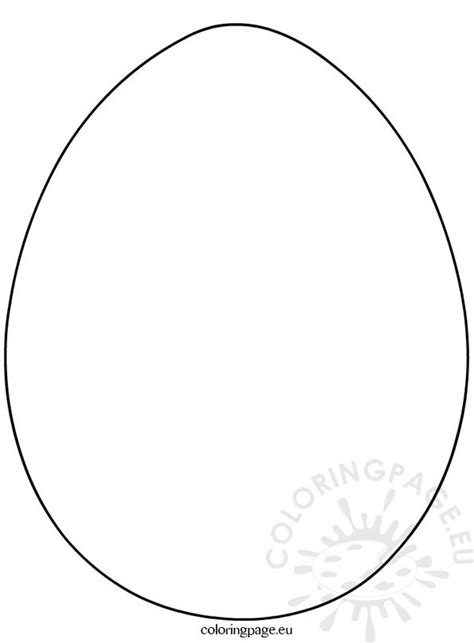 Dont panic , printable and downloadable free easter egg template the best ideas for kids we have created for you. Large Easter Eggs template - Coloring Page