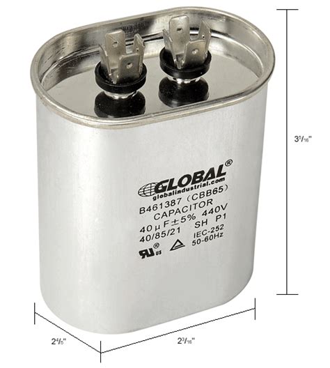 Capacitors Capacitors Global Industrial B461387 40 5 Mfd