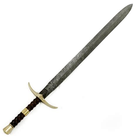 Short Sword High Carbon Damascus Steel Sword 28 Longsword Bastard