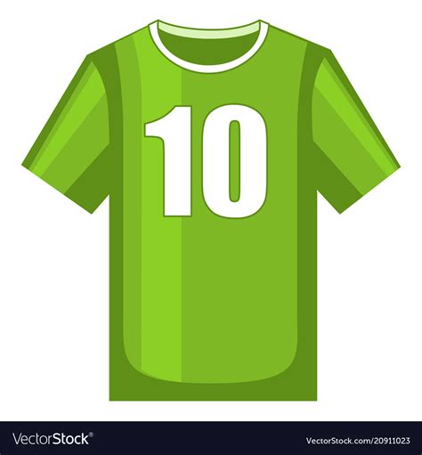 Colorful Cartoon Soccer Uniform T Shirt Royalty Free Vector