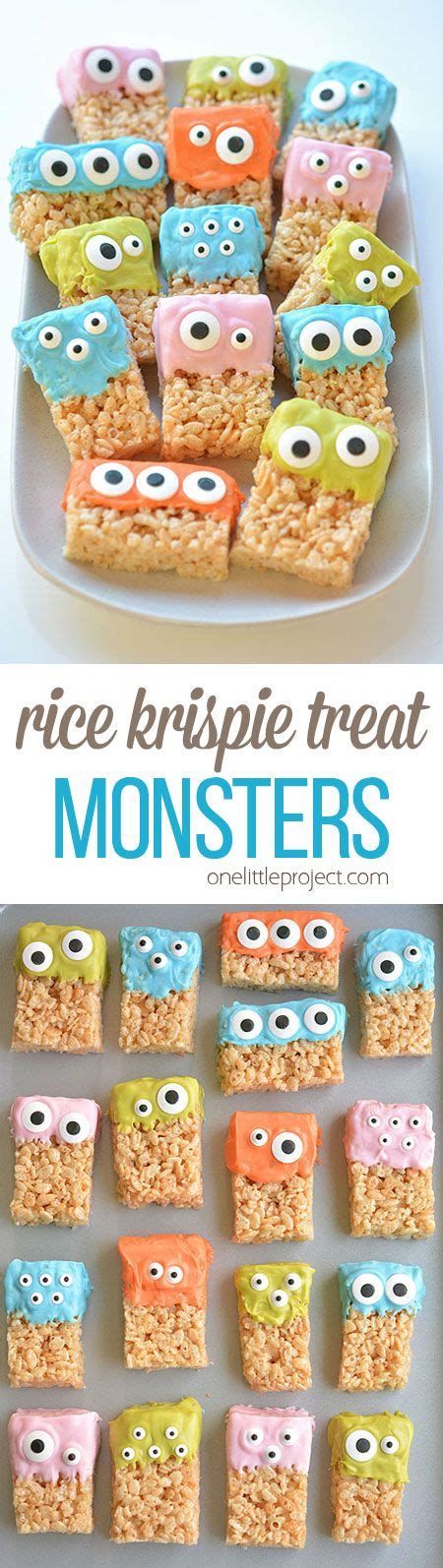 These Rice Krispie Treat Monsters Are So Easy And Theyre Completely