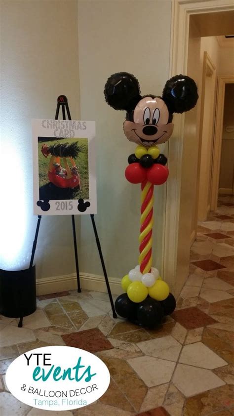 Mickey Mouse Balloon Column With Colorful Birthday Fun Yteevents