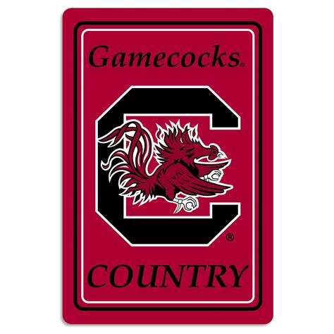 South Carolina Gamecocks 12 X 18 Metal Sign
