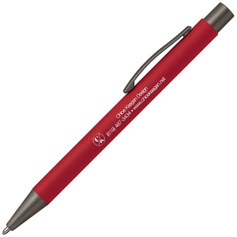 Promotional Arlington Pen Soft Touch With Mirror Imprint National Pen