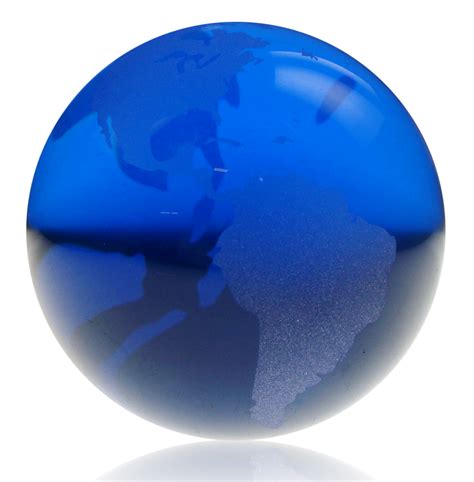 Azure Globe Glass Globe Blue Glass Glass