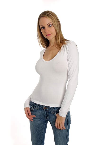 Royalty Free Braless T Shirt Breast Women Pictures Images And Stock