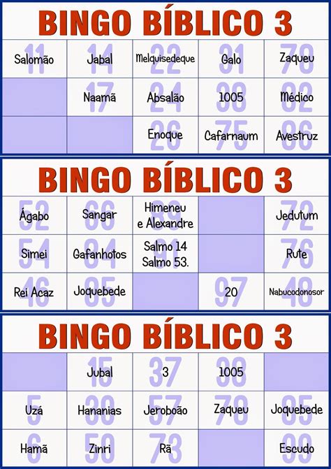 Marcelo Lieuthier O Bingo Bíblico 3