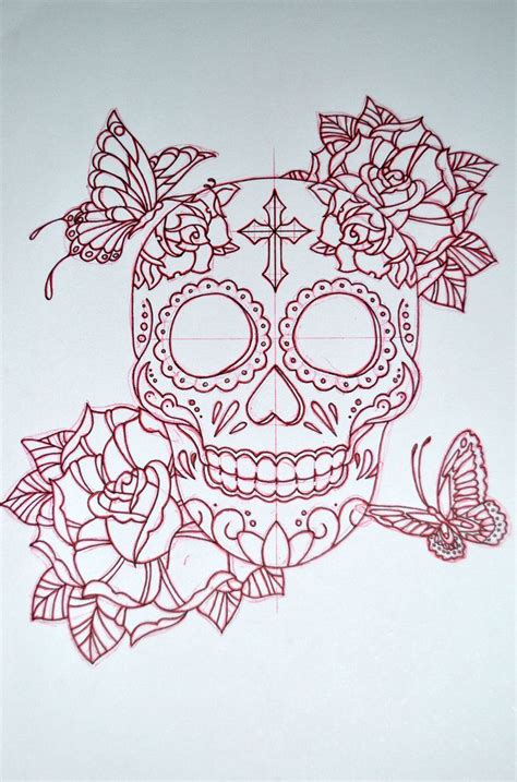 Butterfly Sugar Skull Tattoo Arm Tattoo Sites