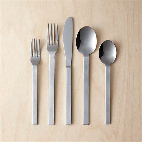 flatware silver cb2 kat piece modern sets havenly lightweight everyday something want use go utensils serving