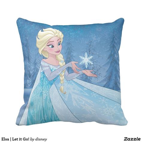 Elsa Let It Go Throw Pillow Zazzle Elsa Let It Go Disney Frozen