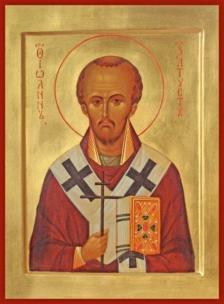 St John Chrysostom Orthodox Icon Typical Russian John Chrysostom