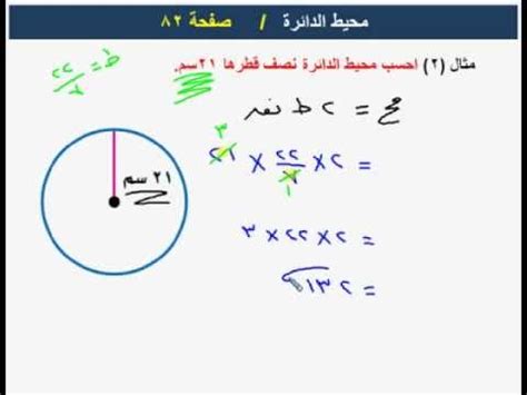 أما حساب مساحات الأشكال المعقدة فيجرى باستخدام حساب التفاضل والتكامل متعدد المتغيرات. ‫درس 8-2-1 محيط الدائرة‬‎ - YouTube