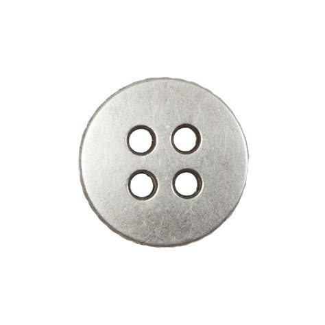 Novelty Silver Metal 4 Hole Button 36l23mm Silver Metal Buttons