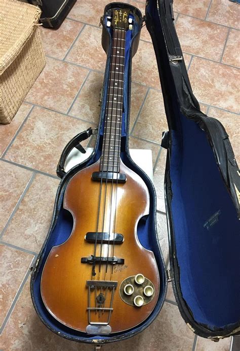Hofner Violin Bass 1956 Sunburst Bass For Sale Anders Anderson Guitars