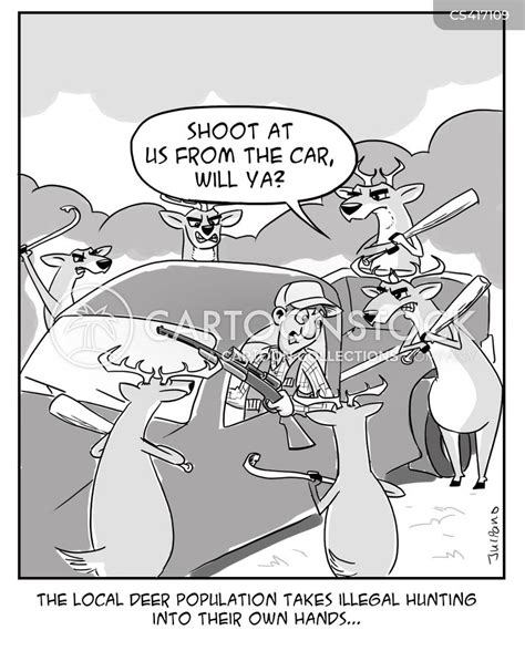 Illegal Hunting Cartoons And Comics Funny Pictures From Cartoonstock