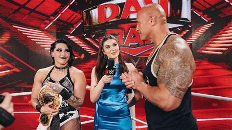 Wwe Australia Dwayne ‘the Rock Johnson Praises Adelaides Rhea Ripley