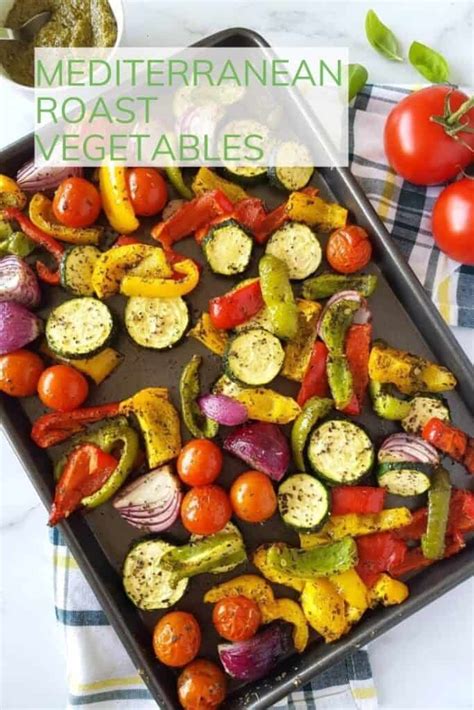 Easy Mediterranean Roast Vegetables Hint Of Healthy