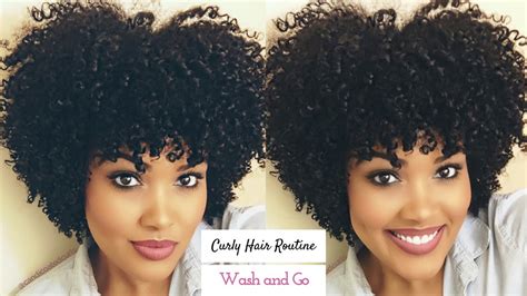 My Curly Hair Routine Wash And Go Youtube