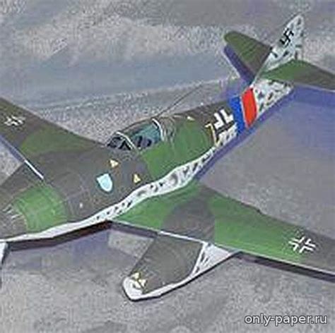 132 Messerschmitt Me262 Schwalbe Shikisha 132 Paper Model