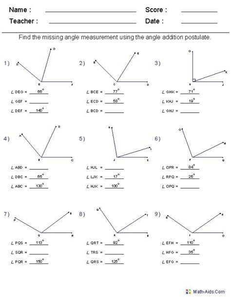 Pin By Trudy Howland On Matemática Geometry Worksheets Angles
