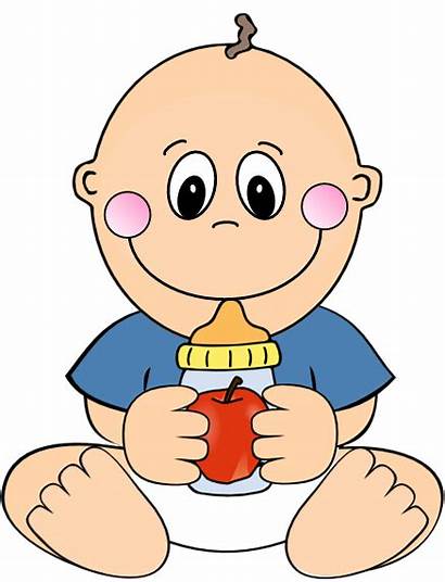 Clipart Boy Clip Babysitting Eating Cliparts Apple