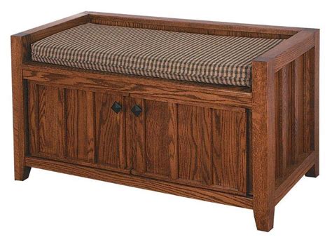 In addition to decorating, it serves as a seat, which adds utility to one of its advantages. Two Doors Mission Bench from DutchCrafters Amish Furniture