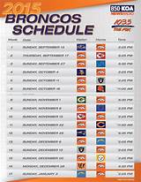 Broncos Nfl Schedule 2017 Pictures