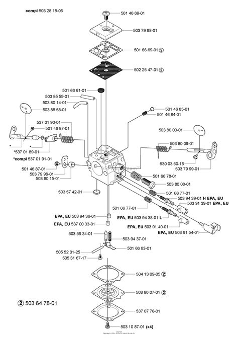 Husqvarna Special Epa Parts Diagram For Carburetor Parts