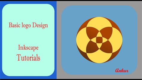 Inkscape Beginner Tutorial Simple Logo Design Youtube