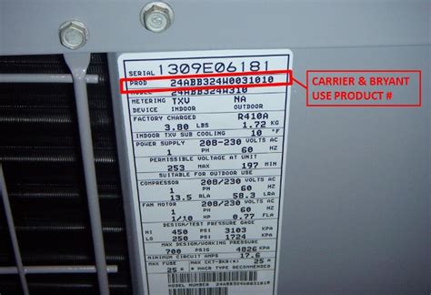 Carrier Air Conditioner Model Number Lookup Carrier Serial Number