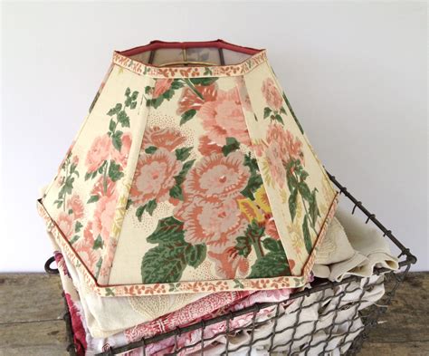Chintz Hurricane Lampshade Fits Over Glass Chimney For Oil Etsy