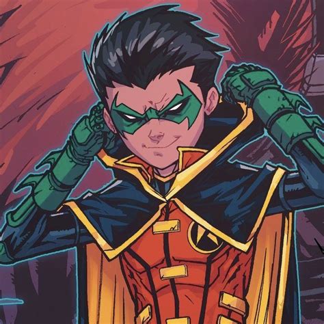 Robin Damian Wayne Robin Comics Batman Comic Art Damian Wayne Batman