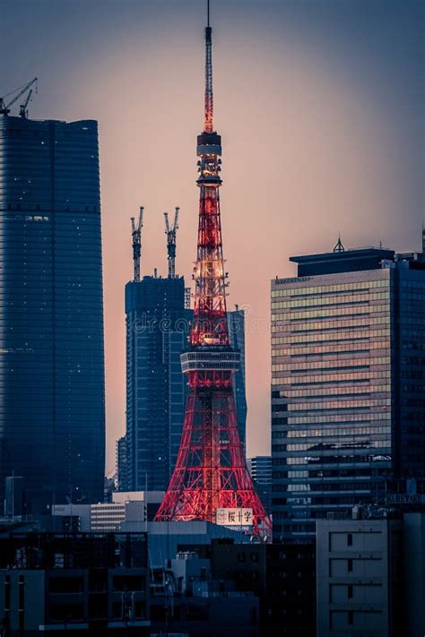 Minato Ward Buildings And Tokyo Tower Stock Image Image Of Central