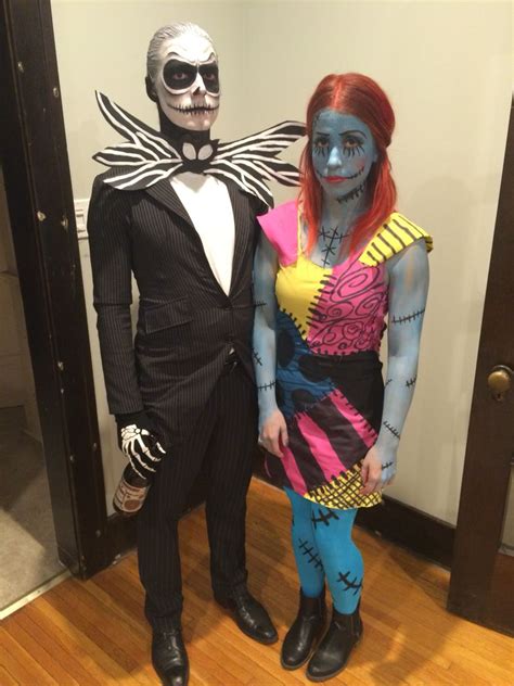 Jack Skellington And Sally Halloween Tim Burton Diy Makeup
