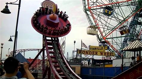 Electro Spin Ride At Coney Island Amusement Park July 2011 Video 19