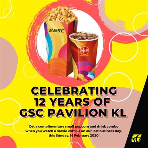 As such another cinema chain from china (dadi theater circuit) will. 16 Feb 2020: GSC 12 Years Anniversary Promotion at ...