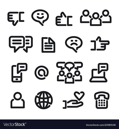 Social Media Icons Royalty Free Vector Image Vectorstock Affiliate