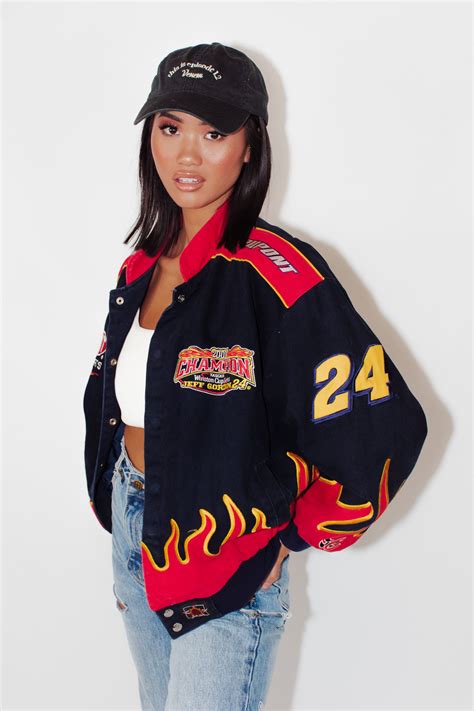 Size medium nascar jackets & coats bomber & varsity. Vintage Nascar jacket in 2020 | Nascar jackets, Nascar ...